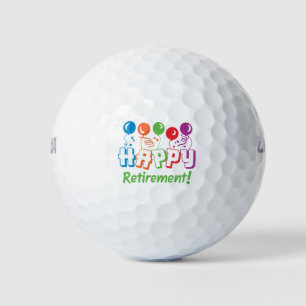 Happy Retirement Golf Balls