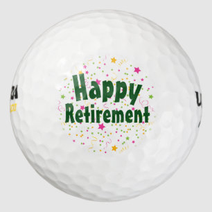 Happy Retirement Golf Balls