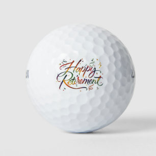 Happy Retirement Golf Balls