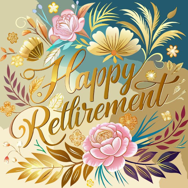 Happy Retirement  Holiday Card (Happy Retirement vibrant colors and detailed textures of the artwork.  )