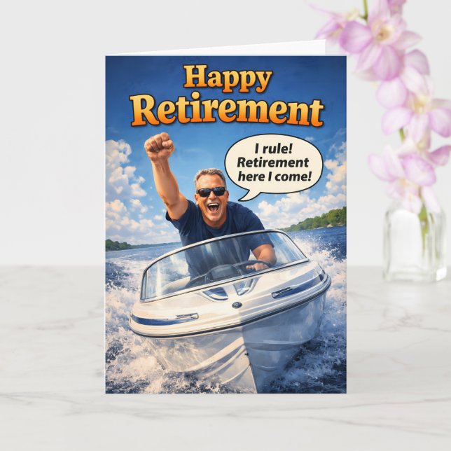 Happy retirement, I will retirement here. I come d Card (Orchid)
