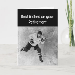 Happy Retirement Ice Hockey Sport Card