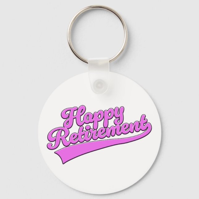 Happy Retirement Key Ring (Front)