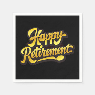 Happy Retirement Paper Napkin