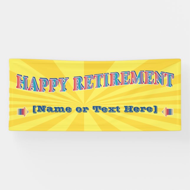 Happy Retirement Party Banner (Horizontal)