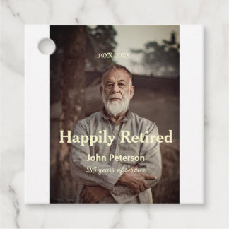 Happy retirement photo name year years of service favour tags