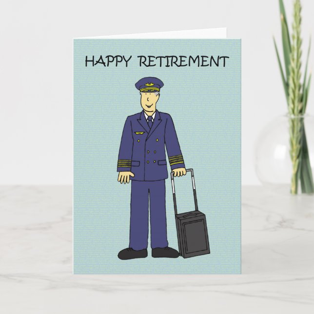 Happy Retirement Pilot Card (Front)