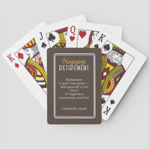 Happy Retirement Playing Cards Fun Retirement