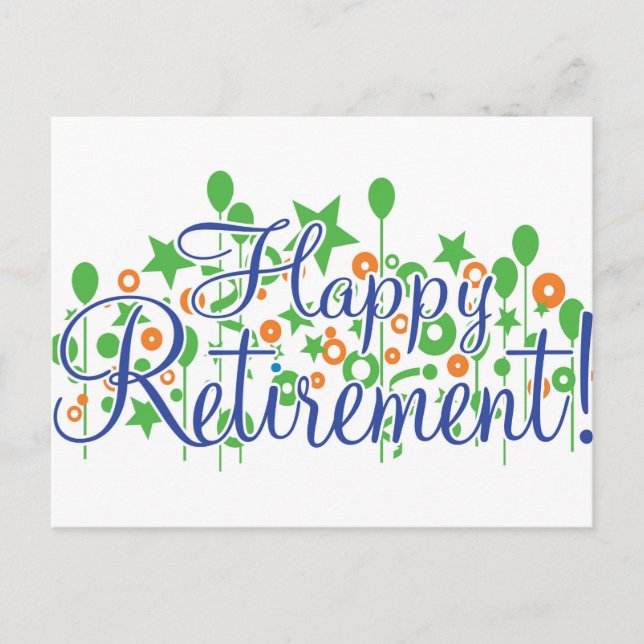 Happy Retirement Postcard (Front)