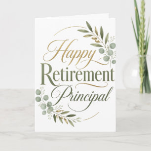 Happy Retirement Principal Gift Card