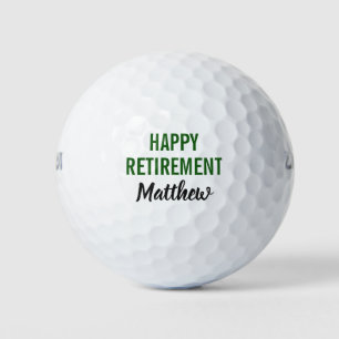 Happy Retirement Retired Golfer Golf Balls