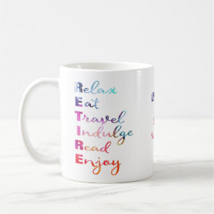 Happy Retirement Watercolor Retire Coffee Mug