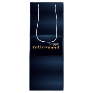 Happy Retirement Wine Gift Bag