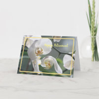 Happy Retirement Wishes White Orchids Elegant