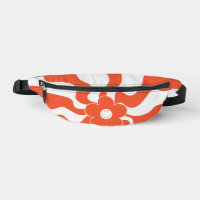 Happy Retro Daisy in Orange and White