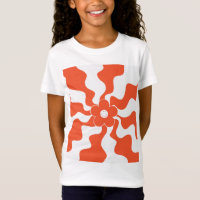 Happy Retro Daisy in Orange and White