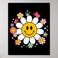 Happy Retro Daisy Smile Face Preppy Aesthetic Men