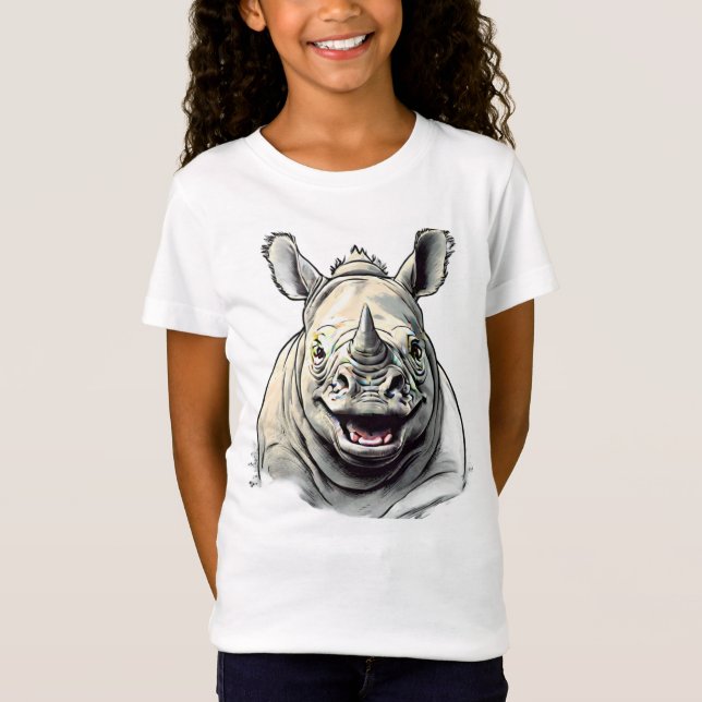 Happy Rhino T-Shirt (Front)