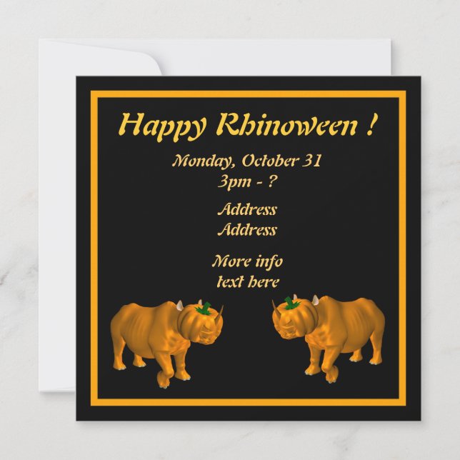 Happy Rhinoween ! (Front)