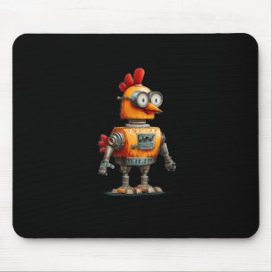 Happy Robot Chicken With Ai For Smart Robots Lover Mouse Mat