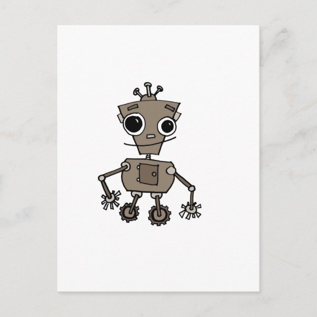 Happy Robot Postcard (Front)