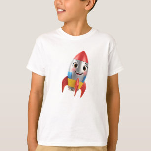 Happy Rocket 3D T-Shirt