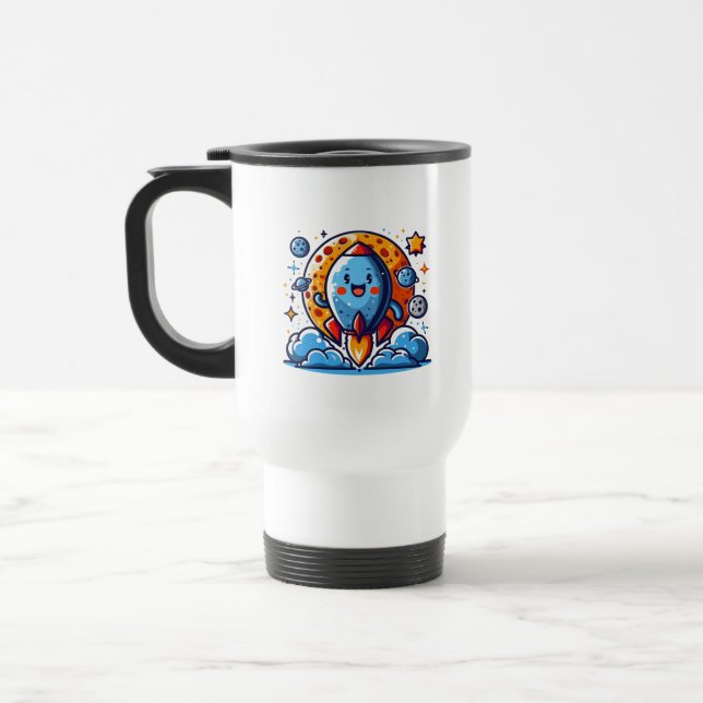  Happy Rocket Adventure Travel Mug (Left)