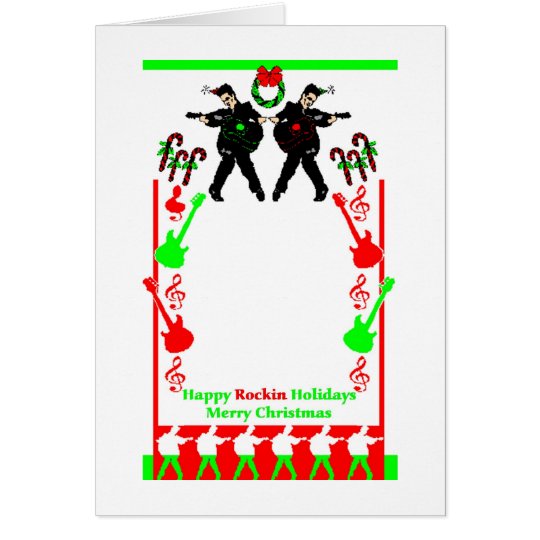 Happy Rockin Holidays Card