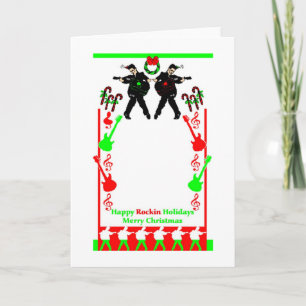 Happy Rockin Holidays Holiday Card