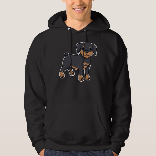 Happy Rottweiler 34 Hoodie (Front)