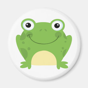 Happy Round Frog Magnet