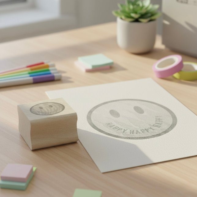 Happy Rubber Stamp (Creator Uploaded)