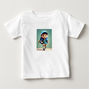 "Happy Runner Kid Tee: Pixar-Style Fun" Baby  T-Shirt
