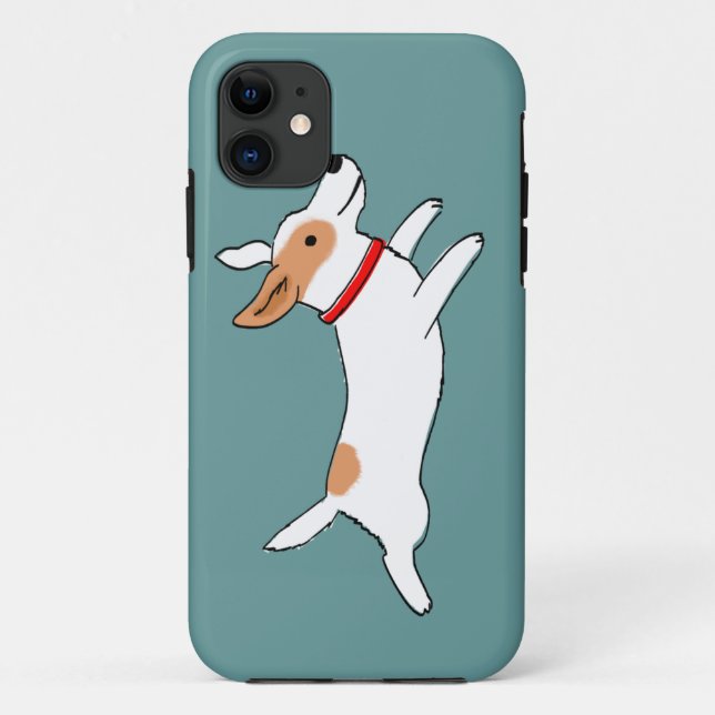 Happy Running Jack Russell Terrier - Cute Dog Case-Mate iPhone Case (Back)