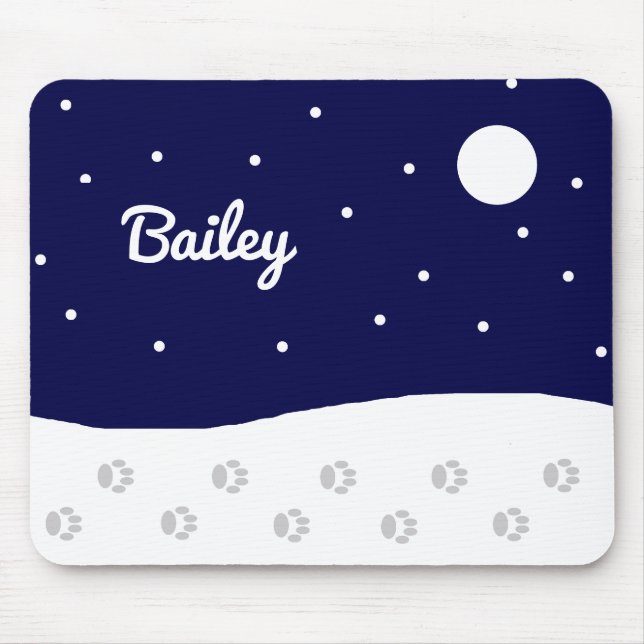 Happy Rural Winter: Mouse Mat (Front)