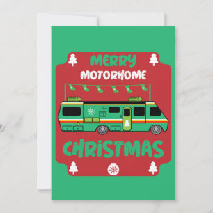Happy RV Motorhom Xmas   Thank You Card