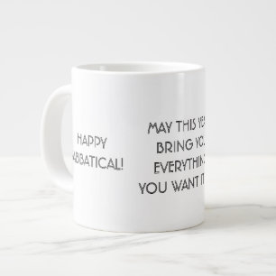 Happy Sabbatical Wish, Jumbo University Mug