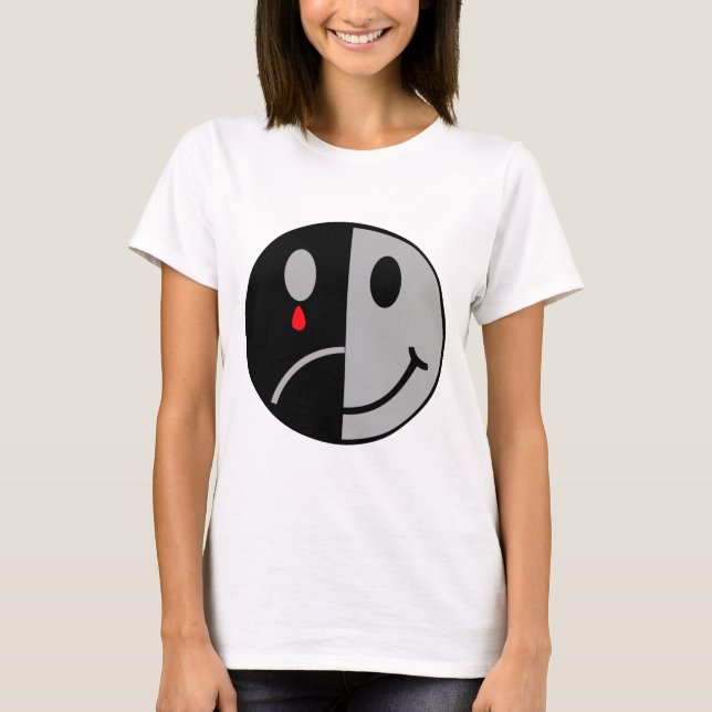 Happy & Sad Face T-Shirt (Front)