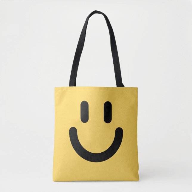 Happy Sad Face Tote Bag (Front)