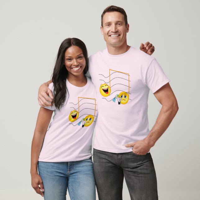 happy sad notes T-Shirt (Unisex)