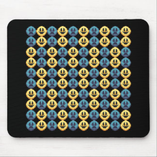 Happy Sad Pixel Art Mouse Mat
