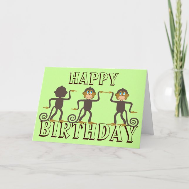 Happy safari, boy's birthday card (Front)