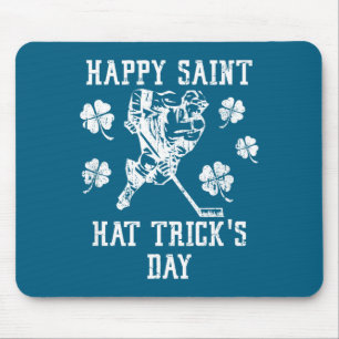 Happy Saint Hat Trick's Day St Patricks Day Funny  Mouse Mat
