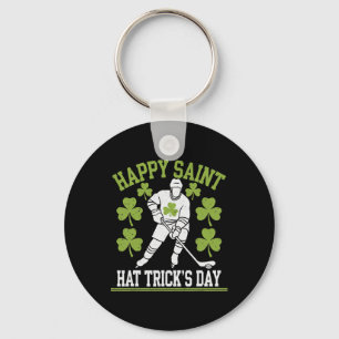 Happy Saint Hat Trick's Day St. Patrick's Day Hock Key Ring