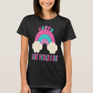 Happy Saint Patrick Day Leprechaun Pop It Pink Fid T-Shirt