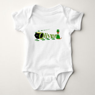 Happy Saint Patrick’s Day Oliver Baby Bodysuit