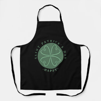 Happy Saint Patrick s Day Shamrock Apron