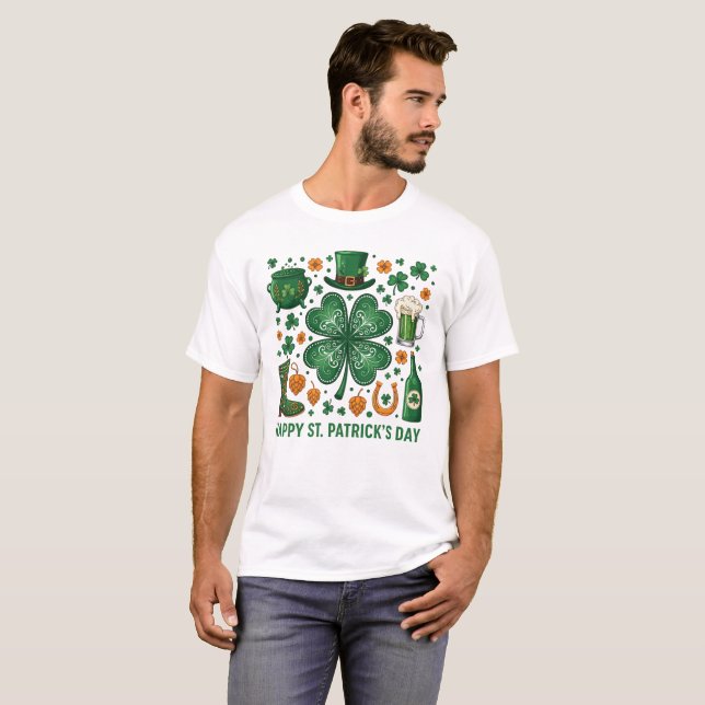 Happy Saint Patrick's Day 2026 T-Shirt (Front Full)