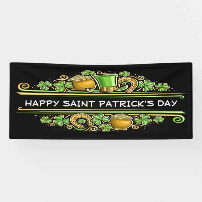 Happy Saint Patrick's Day  Banner (Horizontal)