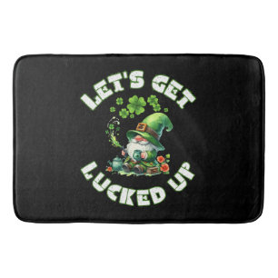 happy saint patrick's day bath mat